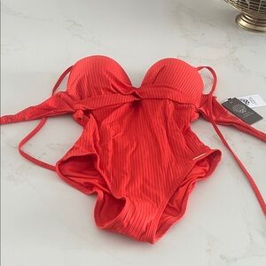 Vince Camuto Vibrant Red Kids One Piece